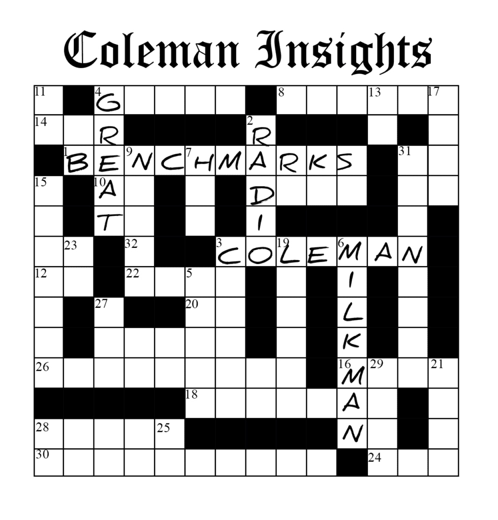 Coleman Insights Crossword Puzzle