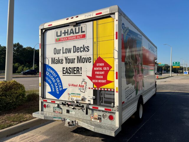 U-Haul truck messaging